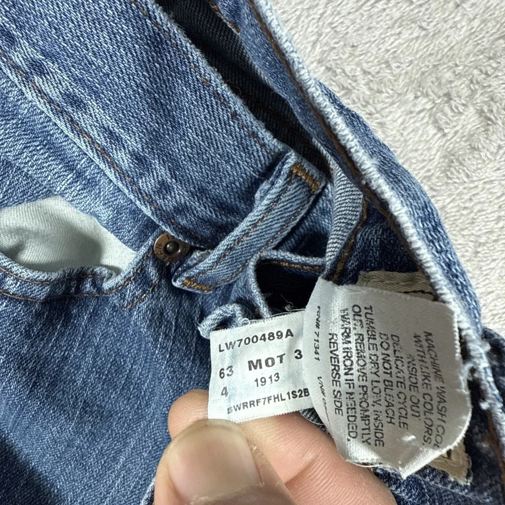 Vintage LL Bean Med Wash Straight Leg Jeans Women's Size 10 Reg (28X29) 90s/Y2K - Picture 6 of 11